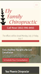 Mobile Screenshot of elyfamilychiropractic.com