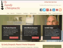 Tablet Screenshot of elyfamilychiropractic.com